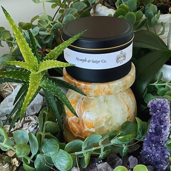Ancestral Connection - Cedarwood and Patchouli Scented - 8oz Soy Crystal‎ Candle - Picture 4 of 4